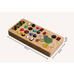 Clapstore Beatmaker Montessori Busyboard , Interactive Sound and Light Sensory Toy for Toddlers Ages 1-6, Promotes Musical Learning, Enhances Hand-Eye Coordination and Develops Fine Motor Skills - Image 4